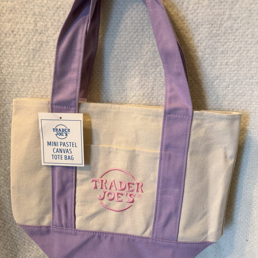 Trader Joe's Limited Edition Purple Mini Tote